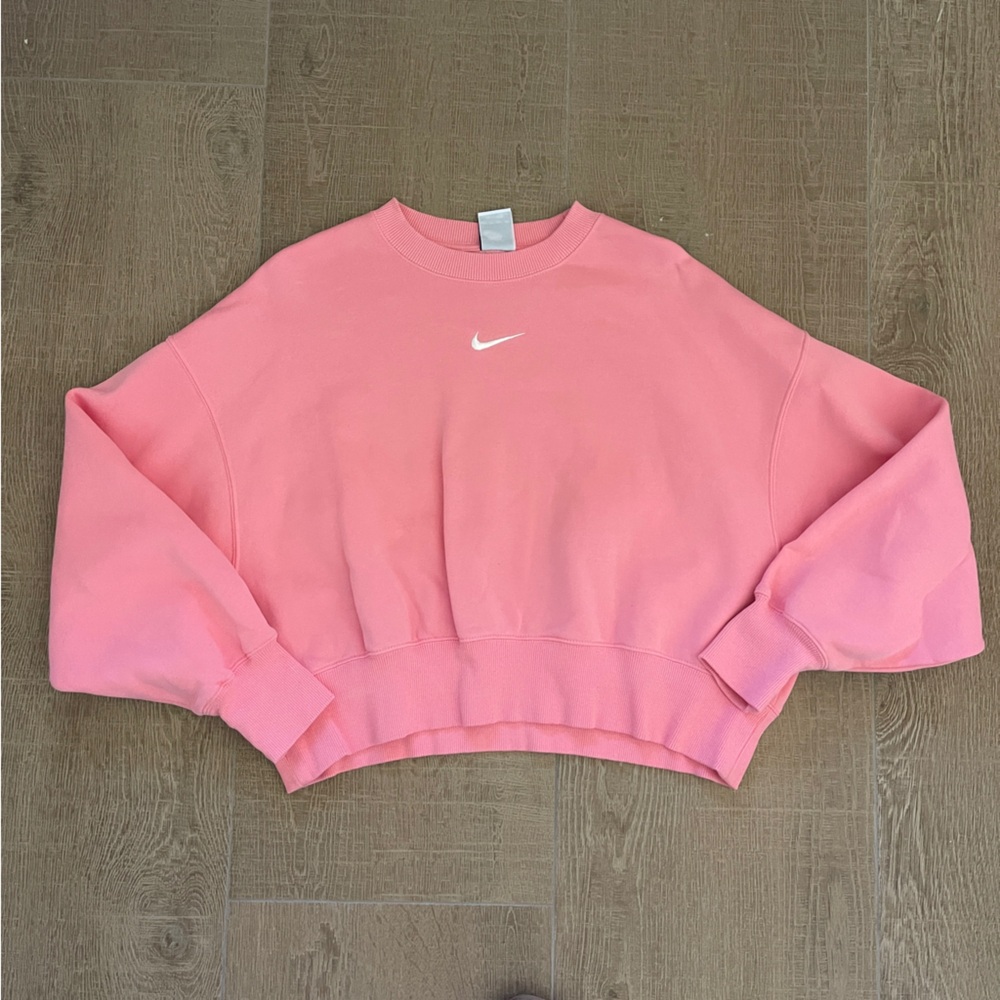 Nike Bubble Gum Pink Crewneck Pull Over Sweater